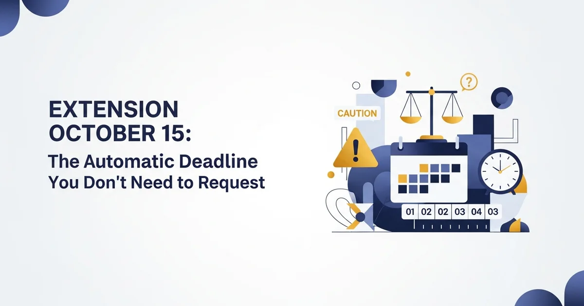 FBAR Extension October 15: The Automatic Deadline You Don't Need to Request
