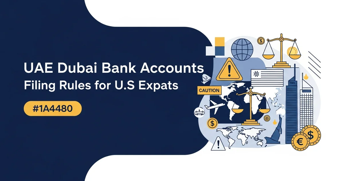 FBAR UAE Dubai Bank Accounts: Filing Rules for US Expats in the Emirates